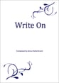 Write On SATB choral sheet music cover